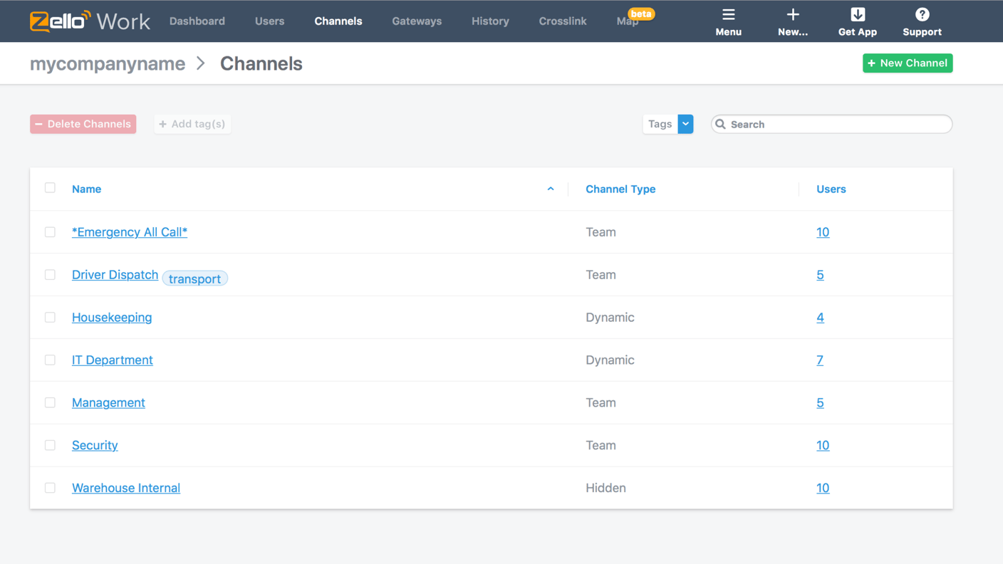 How to Use Zello PTT Business Channels