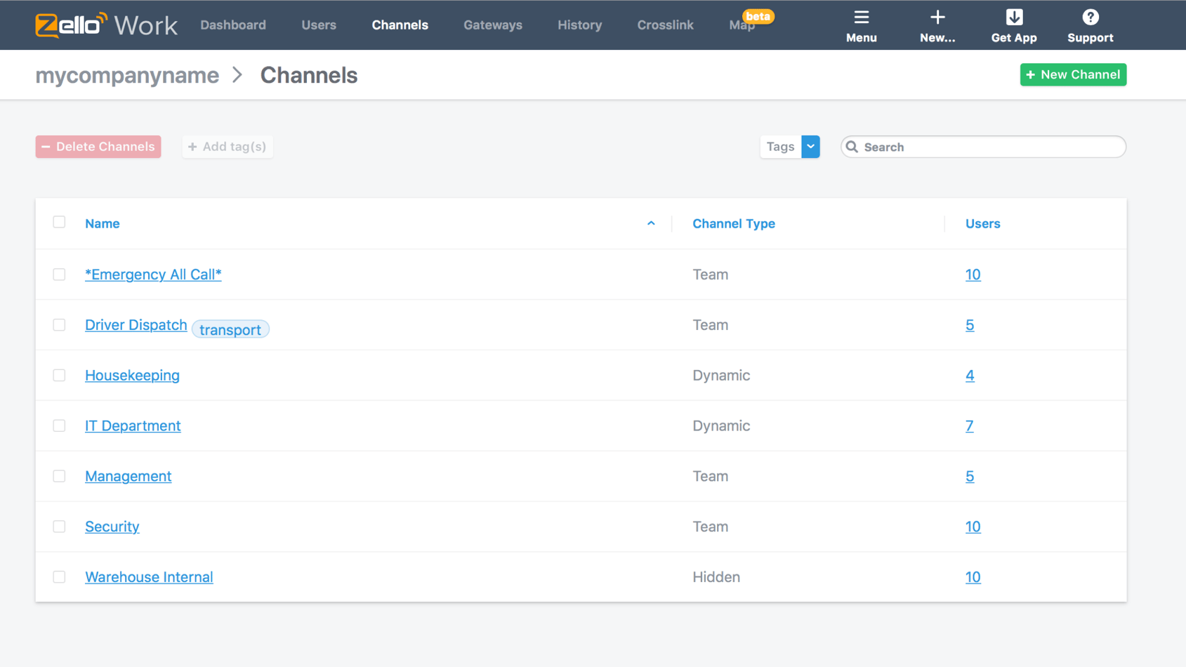 How to Use Zello PTT Business Channels