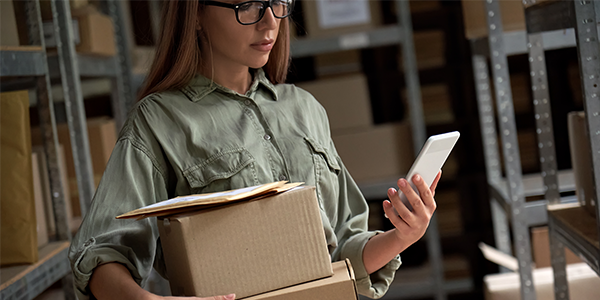 Retail Worker in Stockroom.psd