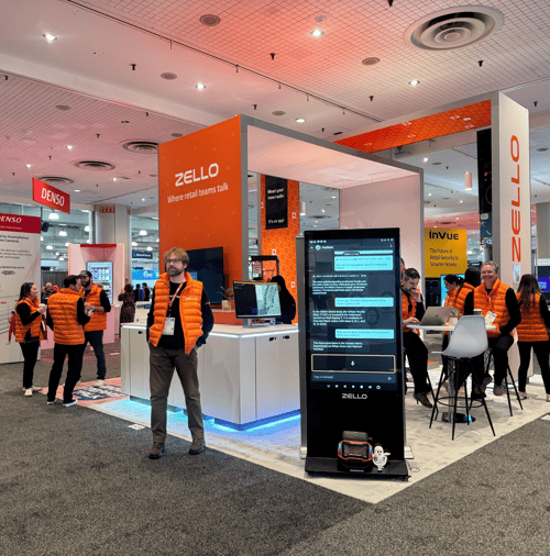 Zello NRF 2026 booth (rounded corners)