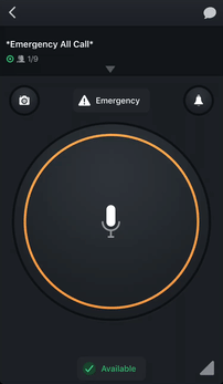 Emergency Push-to-Talk App Emergency Channels