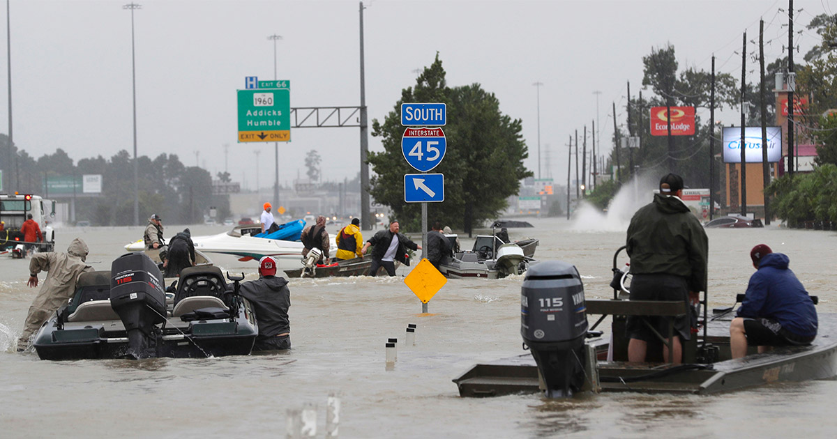 Houston Streets During Flooding